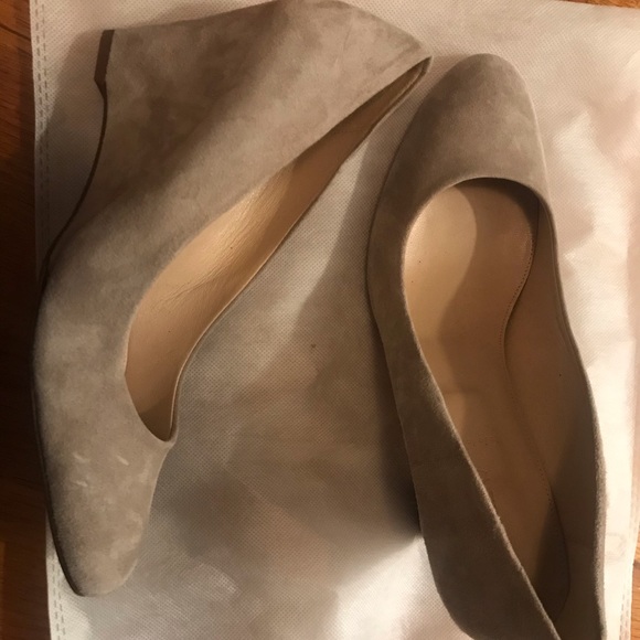 J Crew Suede wedge style pumps - Picture 2 of 3